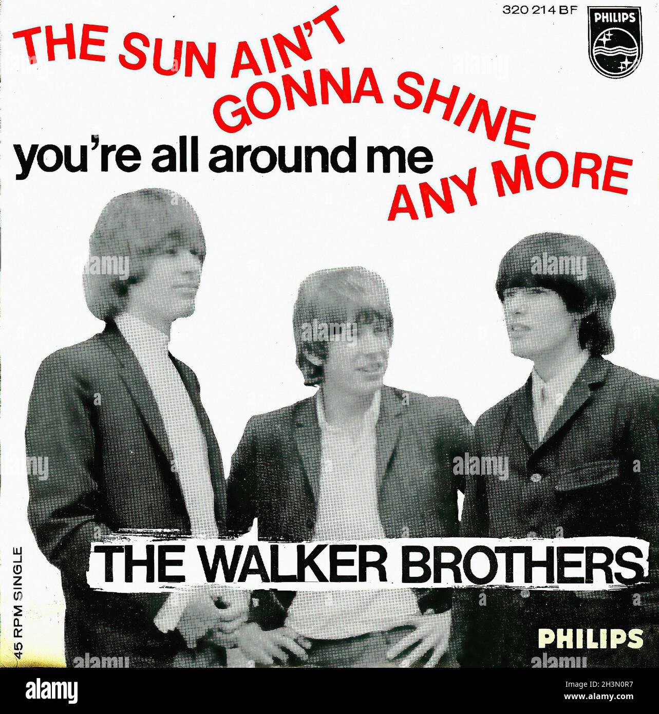 Vintage Vinyl Recording - Walker Brothers, The - The Sun Ain't Gonna Shine  Anymore - NL - 1966 Stock Photo - Alamy
