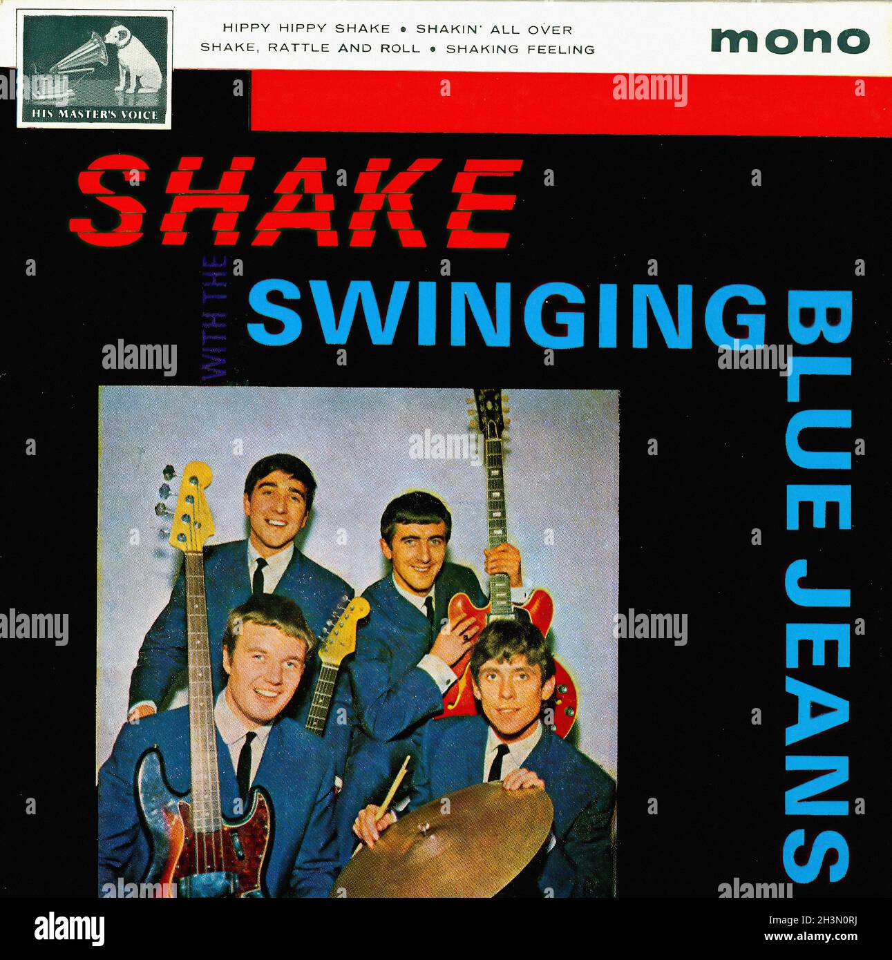 retfærdig Land med statsborgerskab blur Vintage Vinyl Recording - Swinging Blue Jeans, The - Shake - EP - UK - 1964  Stock Photo - Alamy