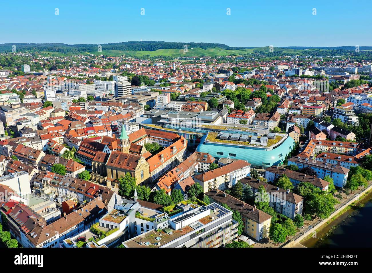 Heilbronn from above Stock Photo