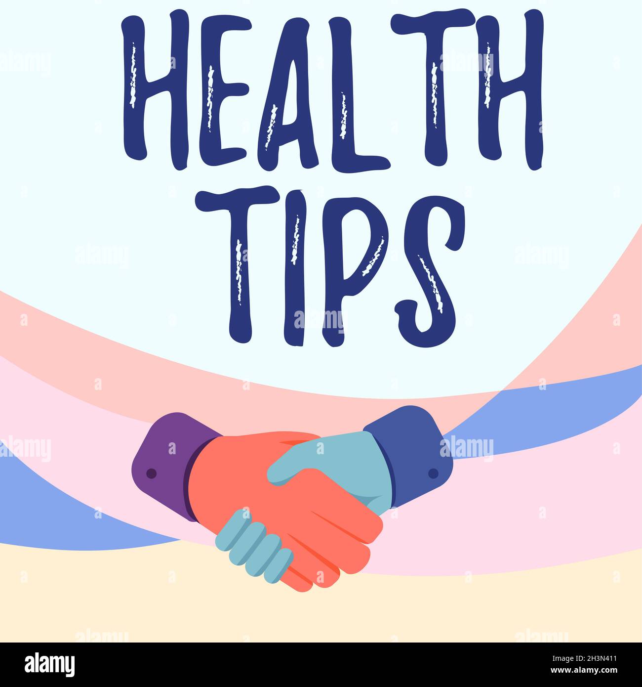 Hand writing sign Health Tips, Business approach advice or information