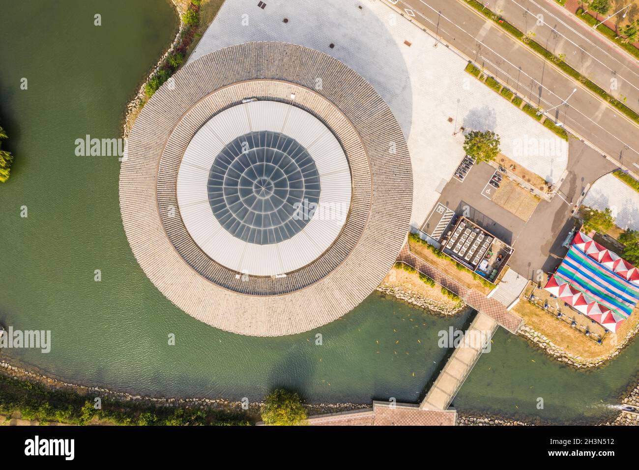 Famous attraction of Miaoli Hakka Round House Stock Photo Alamy