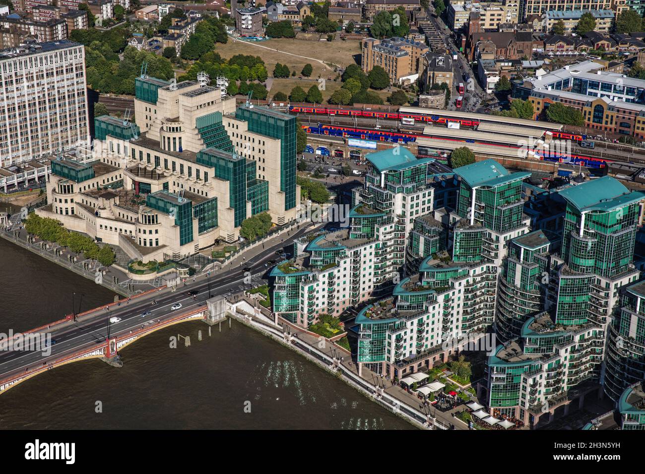 UK, London, Aerial view of Vauxhall Stock Photo Alamy