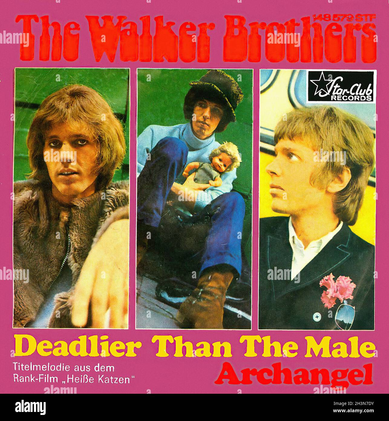 Vintage Vinyl Recording Walker Brothers, The Deadlier Than The Male D 1966 01 Stock