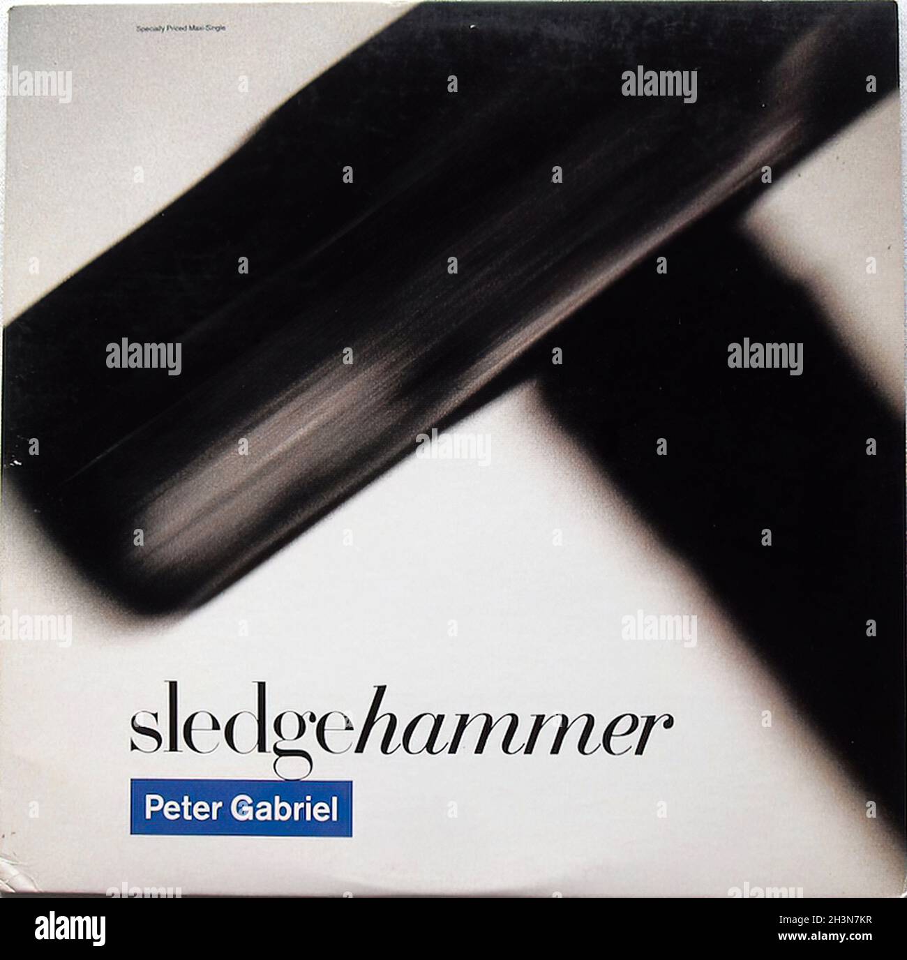 1986 Peter Gabriel Record Vinyl Album Sleeve 1980s Sledgehammer 12 Inch Single Stock Photo