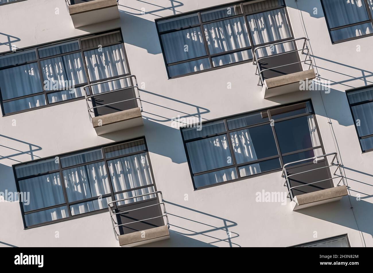 Bauhaus Dessau balcony Stock Photo