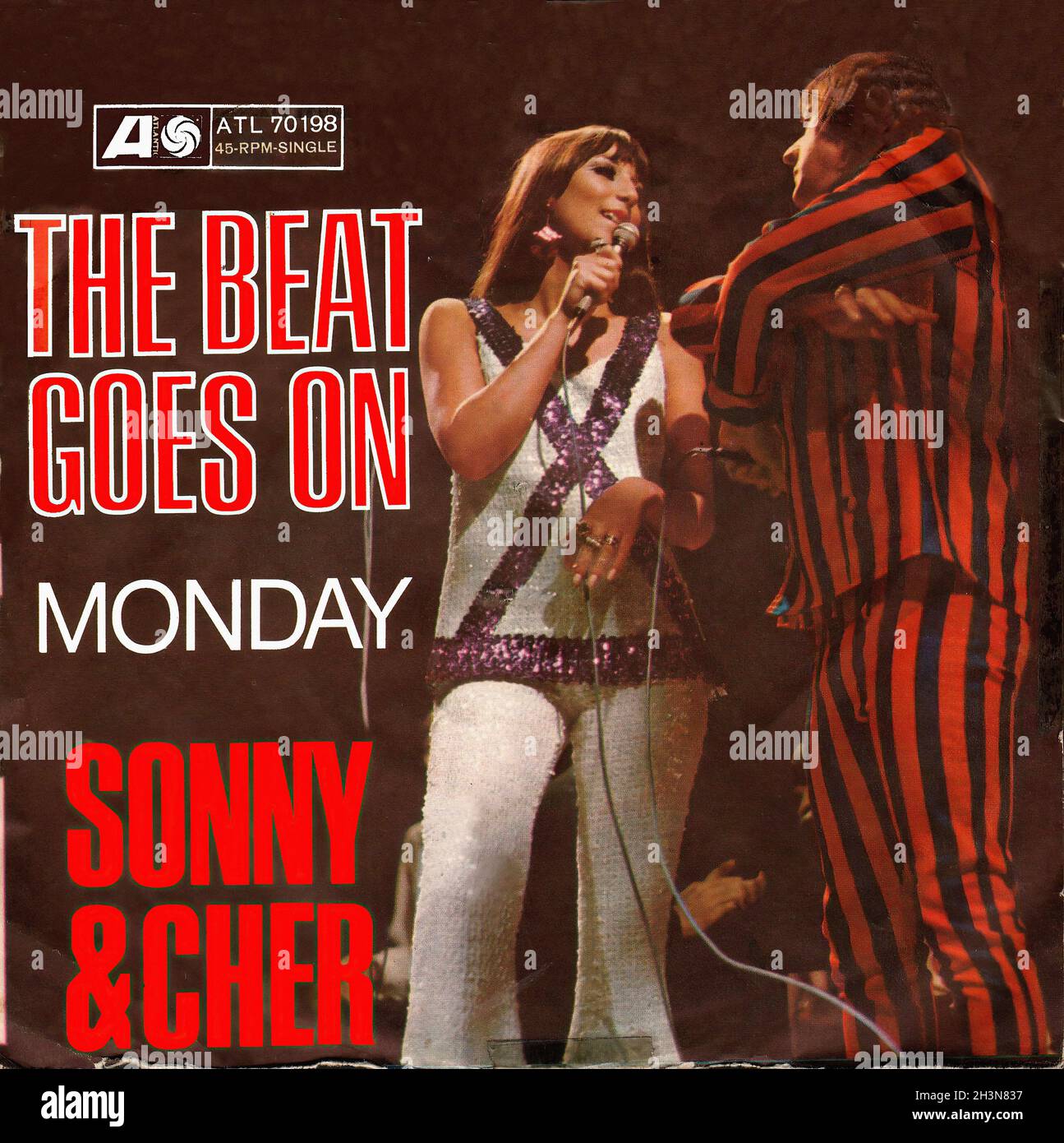 Vintage Vinyl Recording - Sonny & Cher - The Beat Goes On - D - 1967 Stock Photo