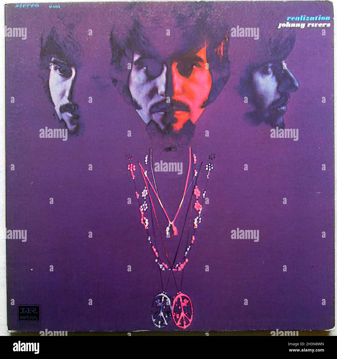 1968 Johny Rivers Realization 1960s Psych Original Vintage Vinyl Lp Record Album Cover Psychedelic Stock Photo