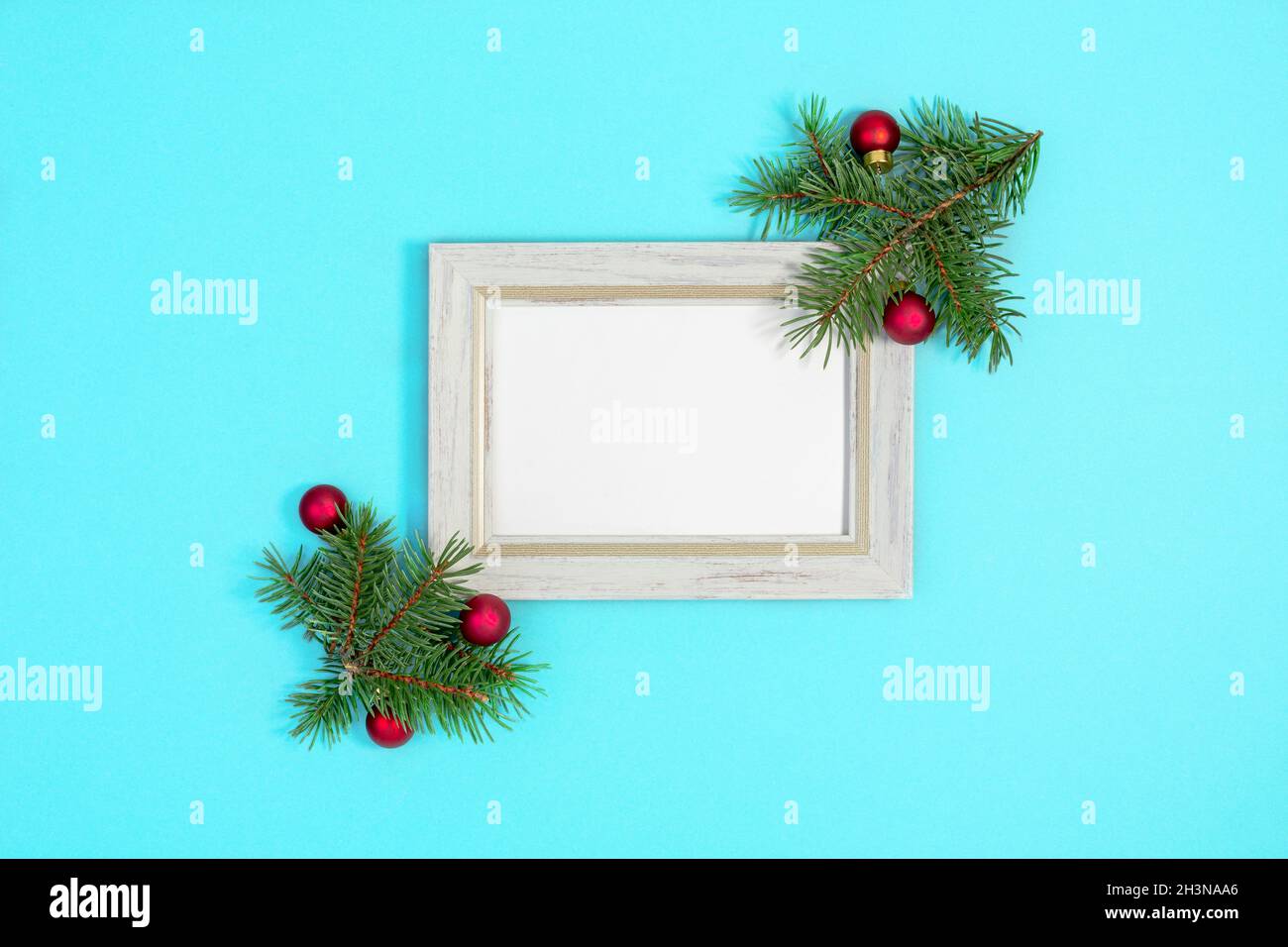 Christmas and New Year composition. Stock Photo