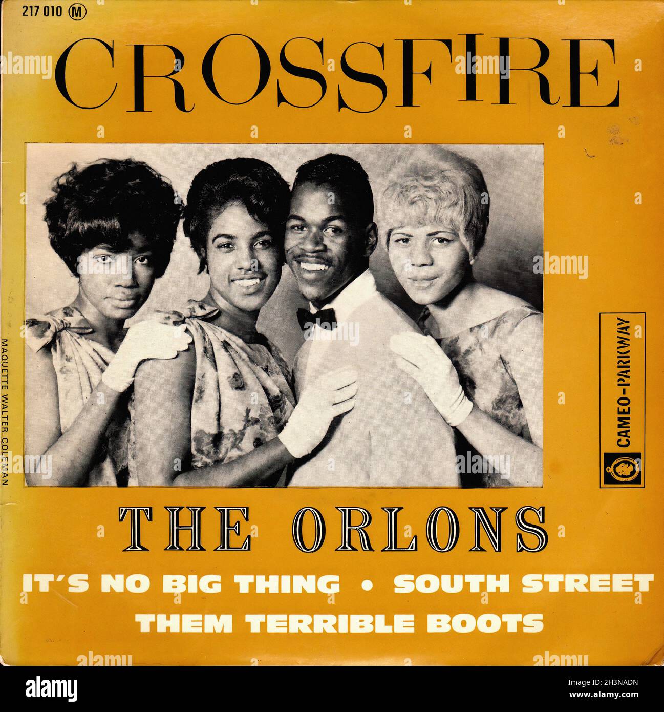 Vintage Vinyl Recording Orlons, The Crossfire EP F 1963 Stock