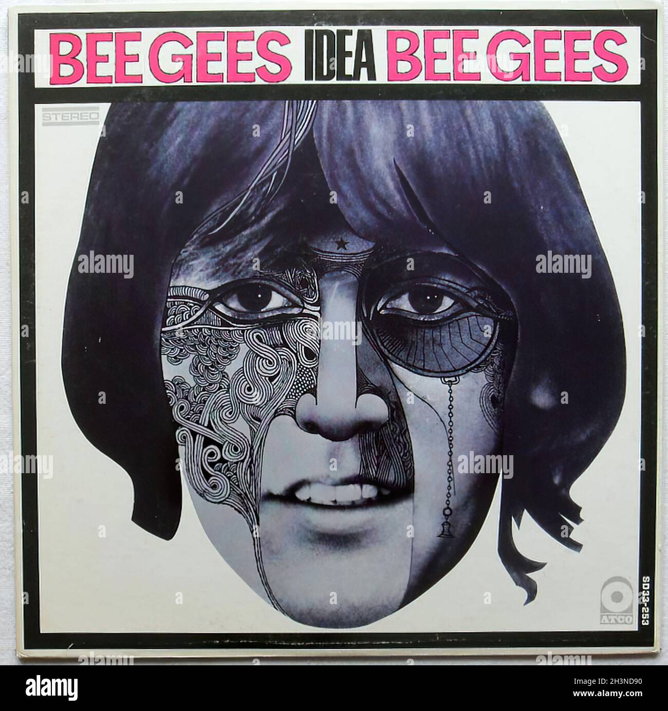 1968 The Bee Gees Idea 1960s  Original Vintage Vinyl Lp Record Album Cover Psychedelic Stock Photo