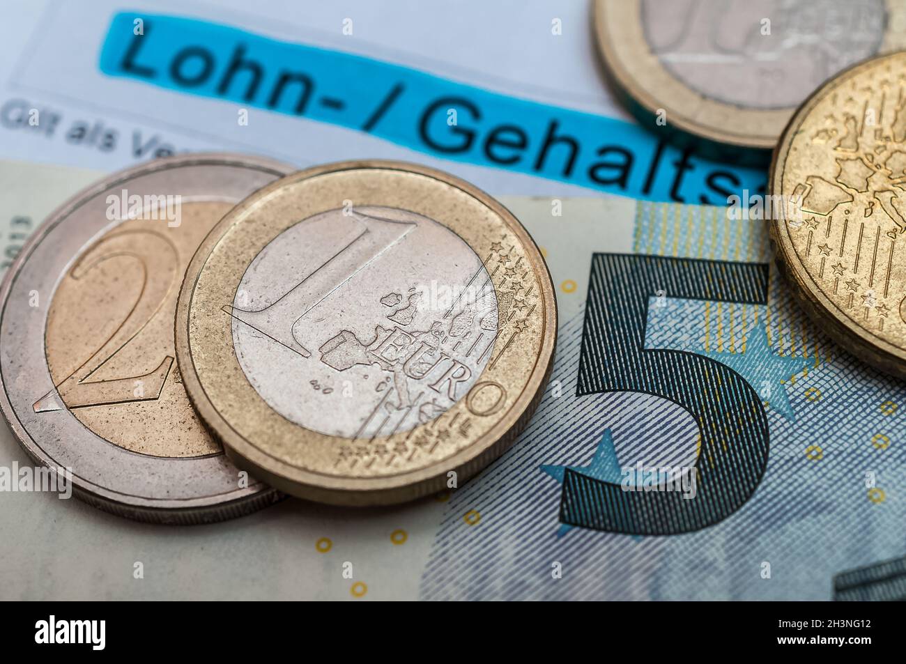 Minimum wage in Germany 2021 9,50,â‚¬ Stock Photo Alamy