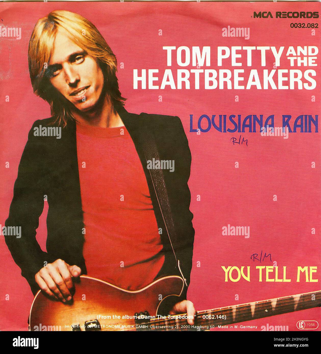 Vintage Vinyl Recording - Petty, Tom & The Heartbreakers - 4 - Louisiana Rain - D - 1979 Stock Photo