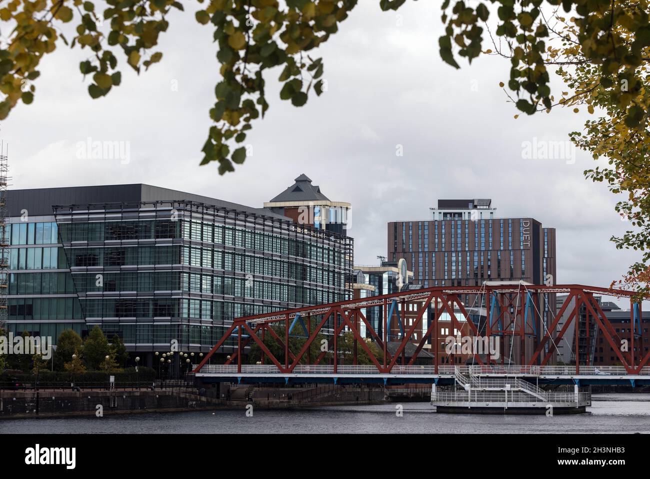 Erie Basin, Salford Quays, Greater Manchester Stock Photo