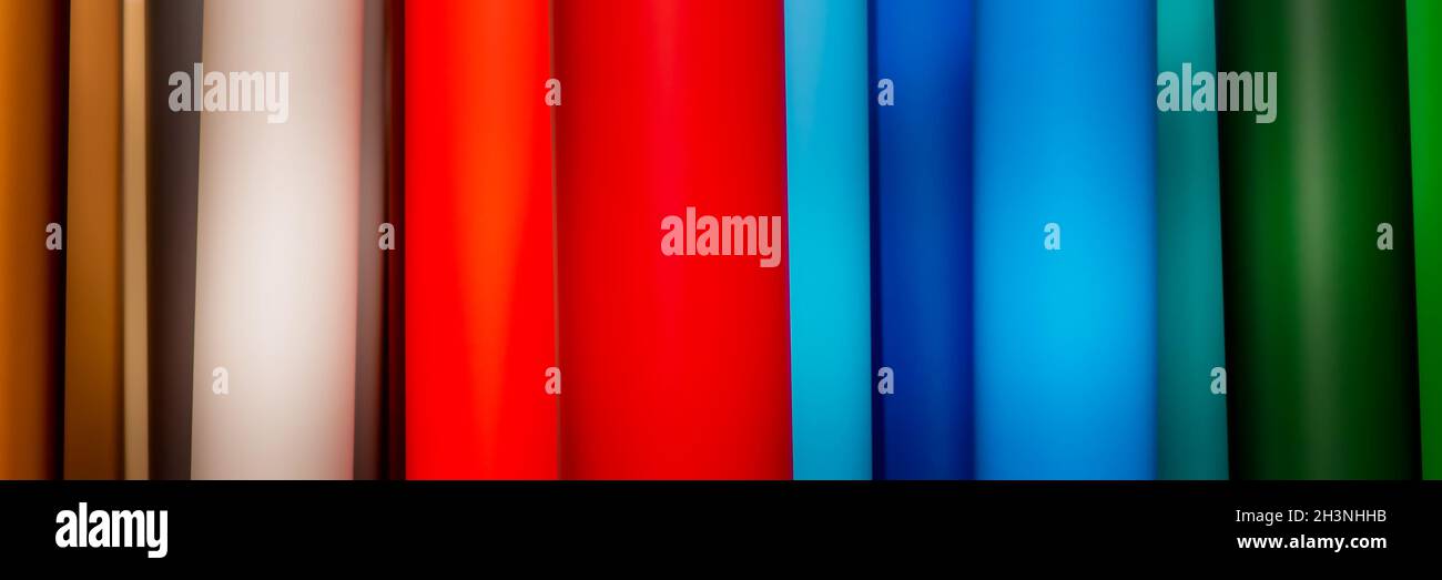 Vinyl selfadhesive film for advertising banners printing. Multi