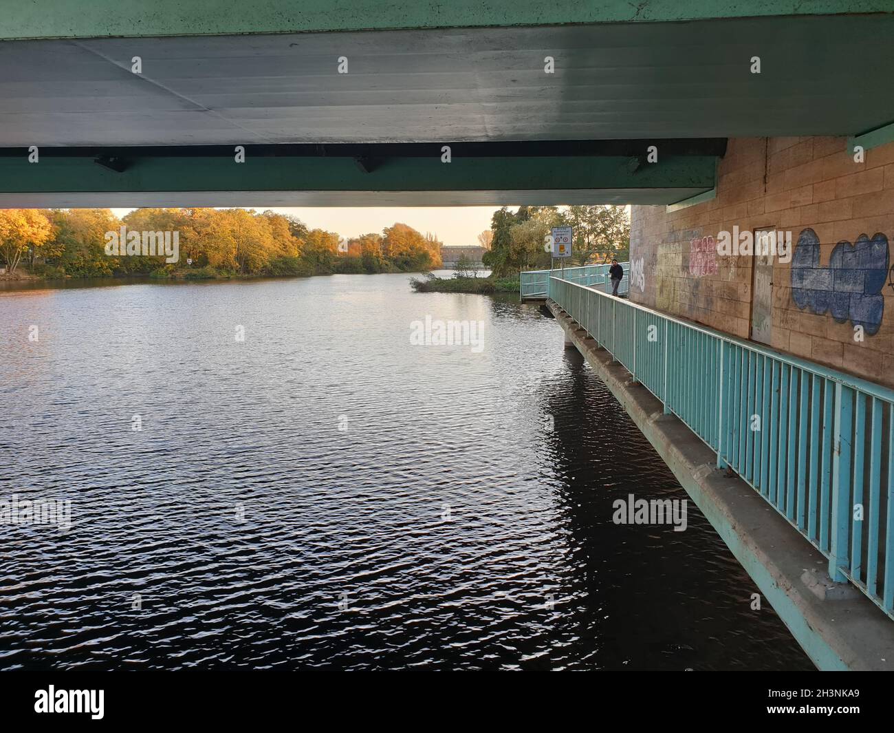 Stadt am Fluss - Mülheim an der Ruhr Stock Photo