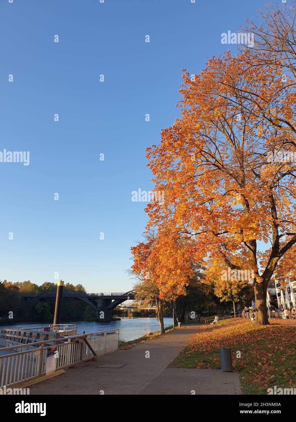 Mülheim an der Ruhr im Herbst Stock Photo