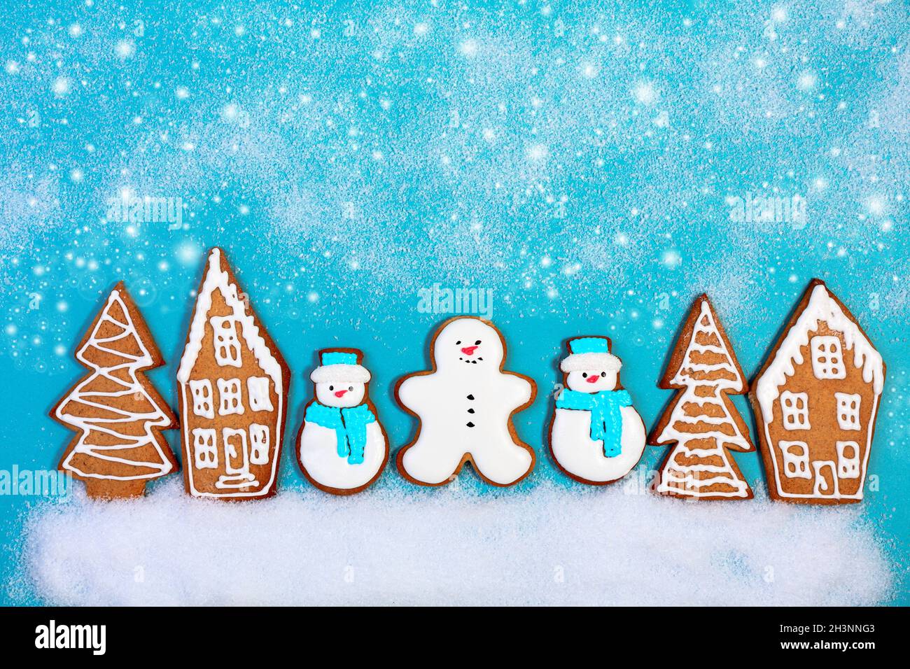Christmas ginger cookies. Stock Photo