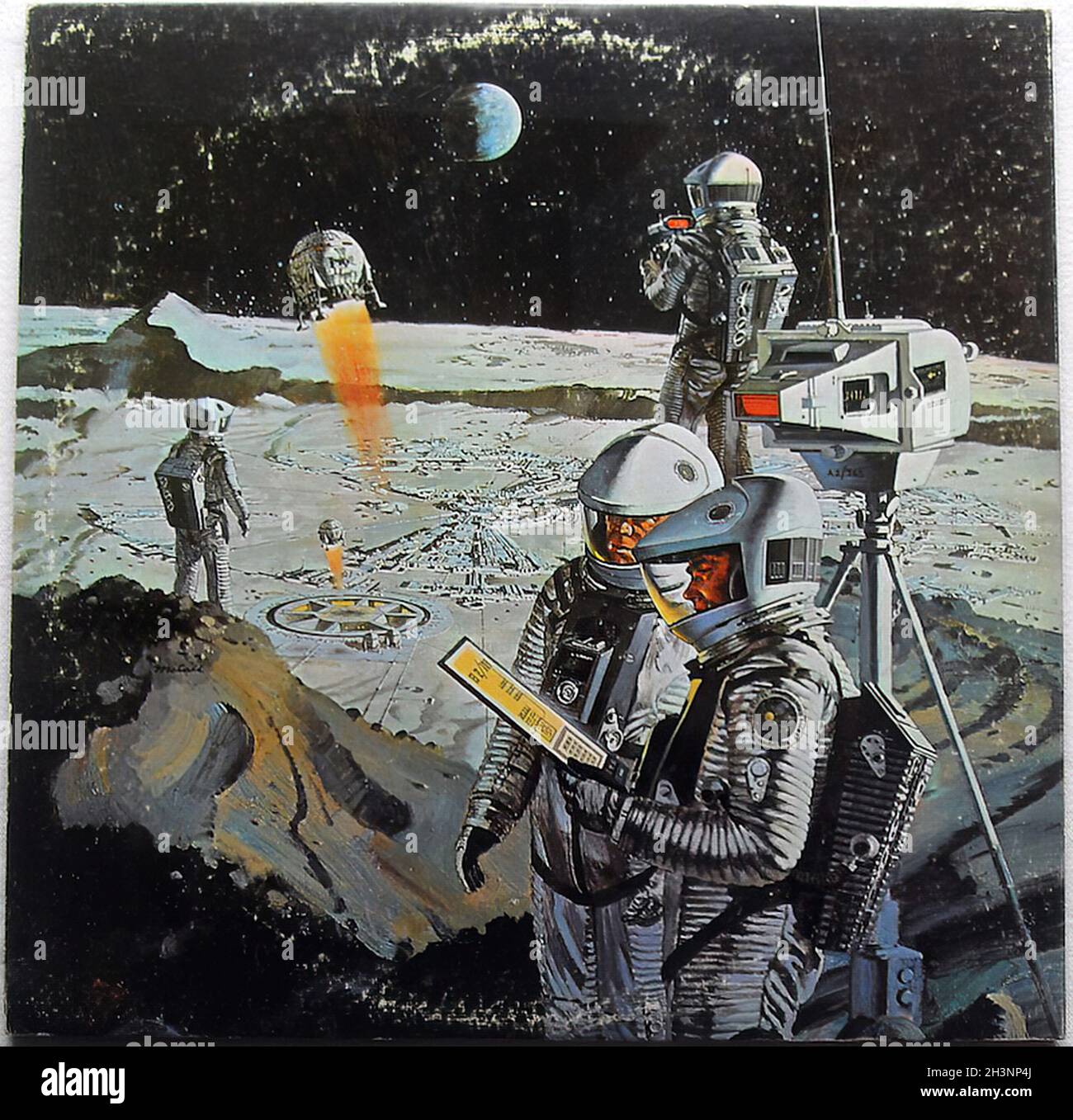 1968 Lp 2001 a Space Odyssey Lp Cover Illustration Graphics Album Record Rear Stock Photo
