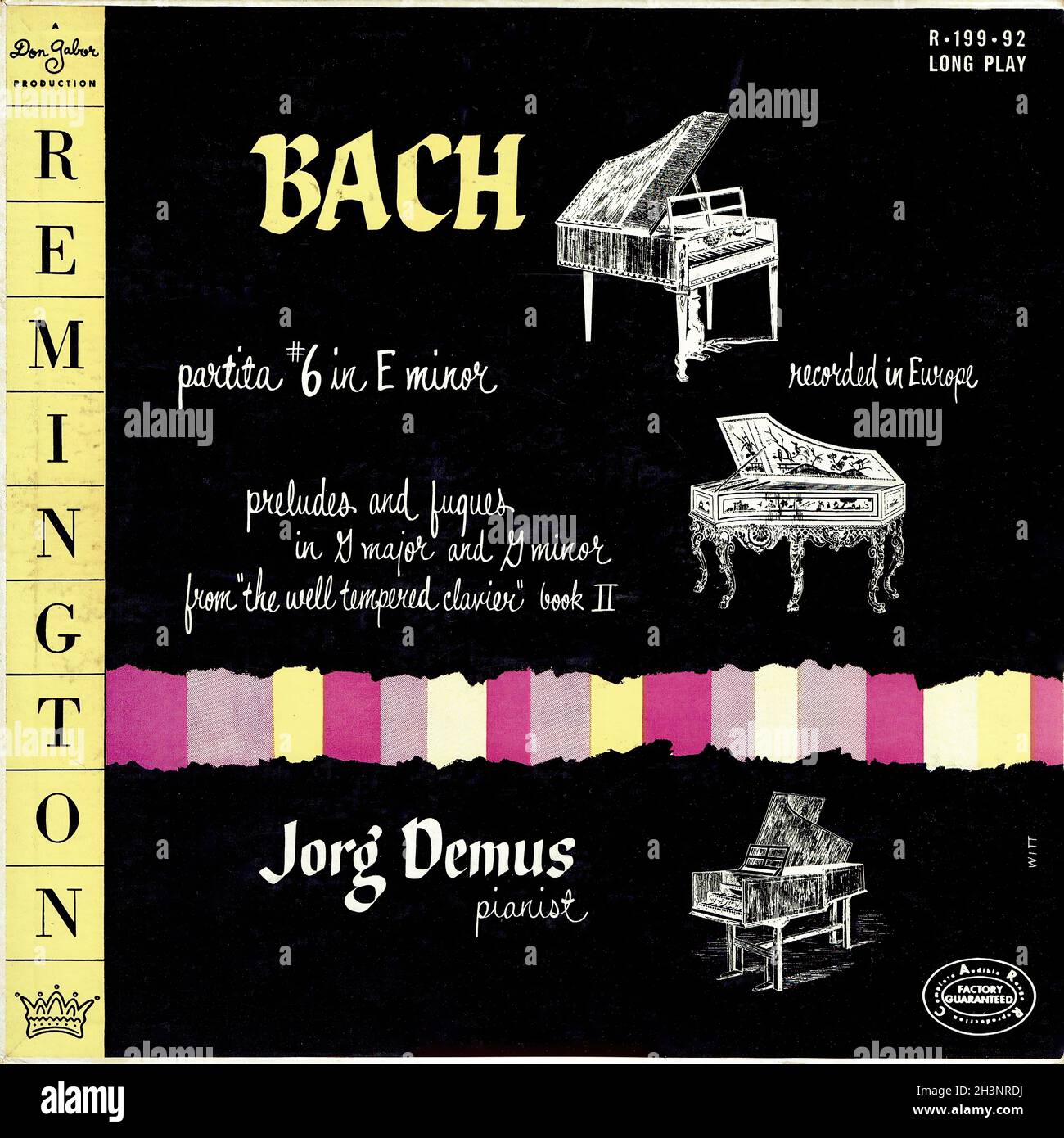 Bach Partita 6 Prelude and Fugues Demus Remington 1 Classical
