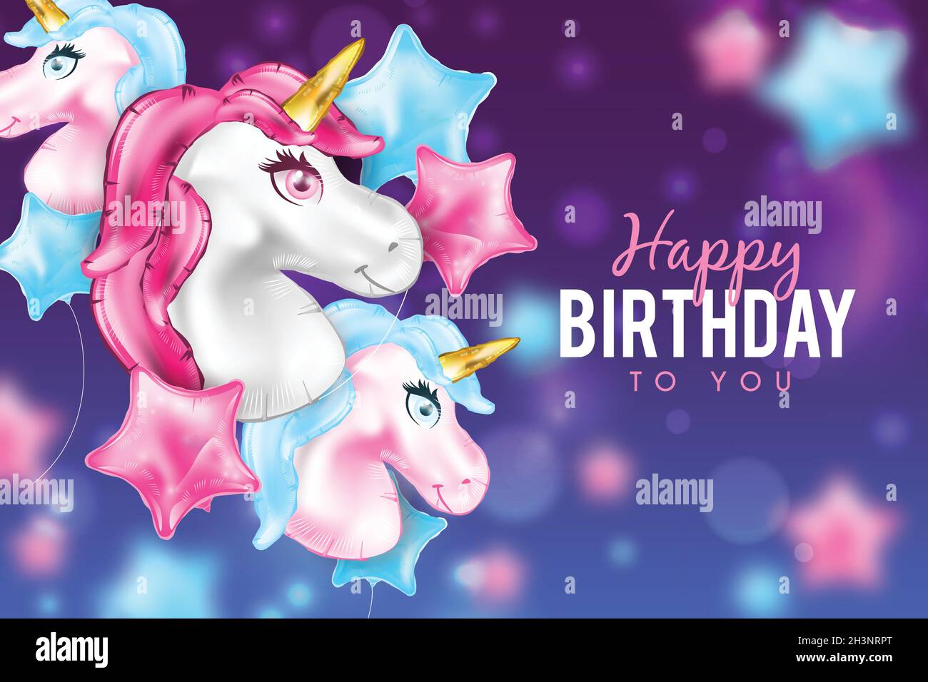 realistic birthday background vector design illustration Stock Vector ...
