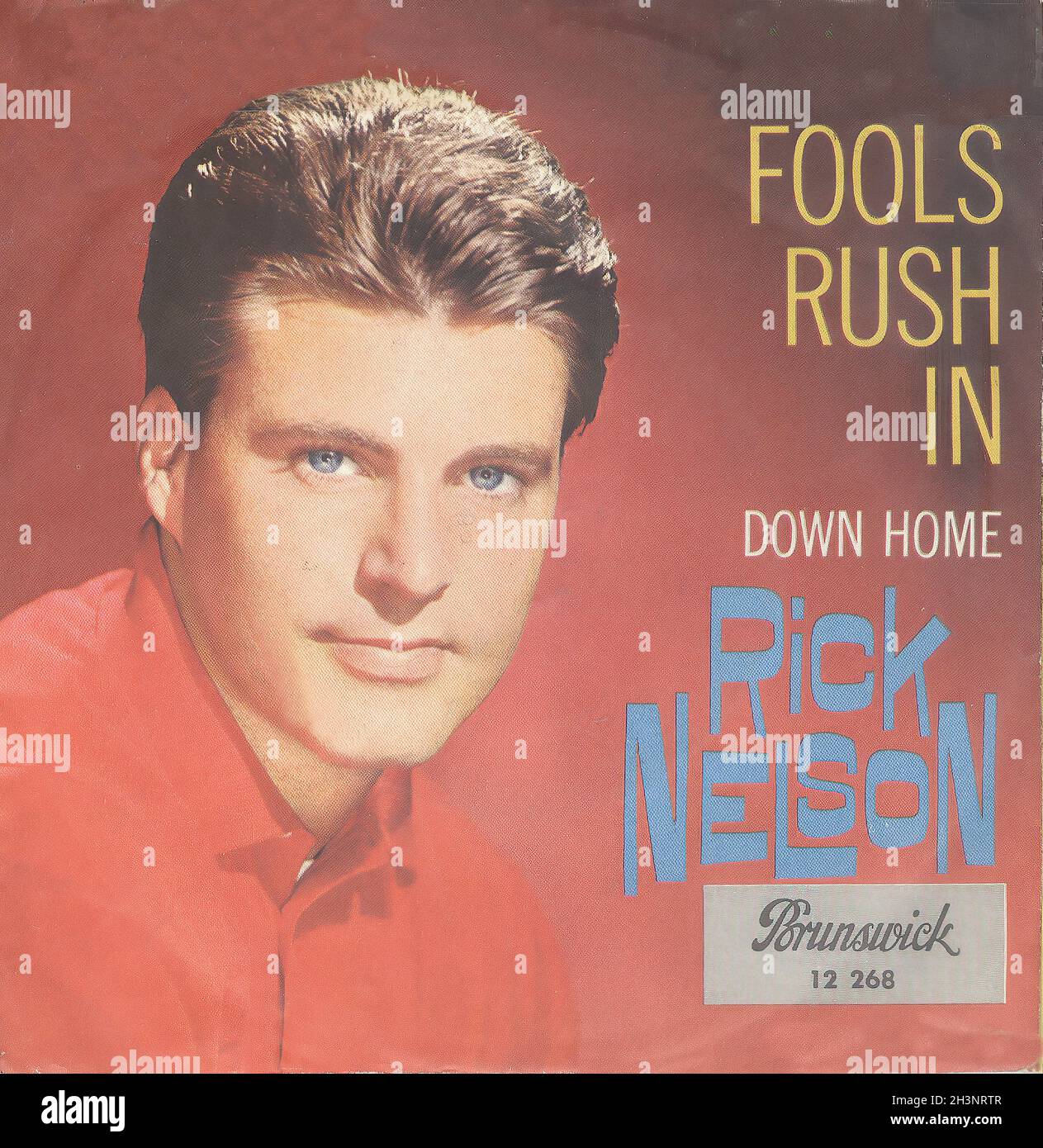 Vintage Vinyl Recording - Nelson, Rick - Fools Rush In - D - 1963 02 Stock Photo
