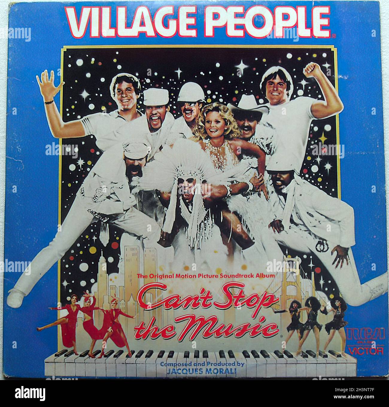 1979 1980 Can't Stop the Music Village People Movie Soundtrack Vinyl Record Album Lp Stock Photo