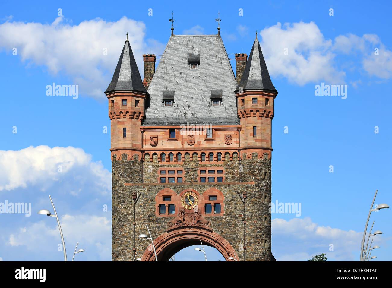 Nibelungen Bridge is a sight of Worms Stock Photo
