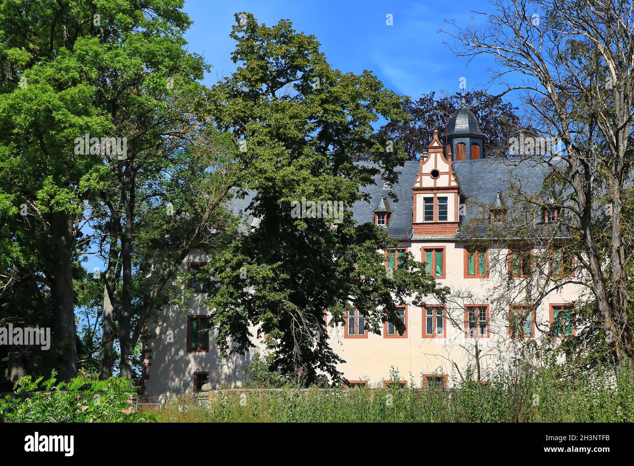 Babenhausen is a town in Bavaria with many historical Stock Photo