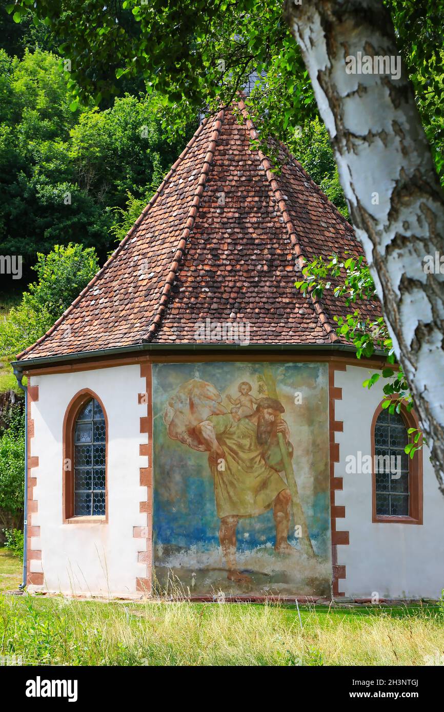 Amorsbrunn Chapel near Amorbach Stock Photo