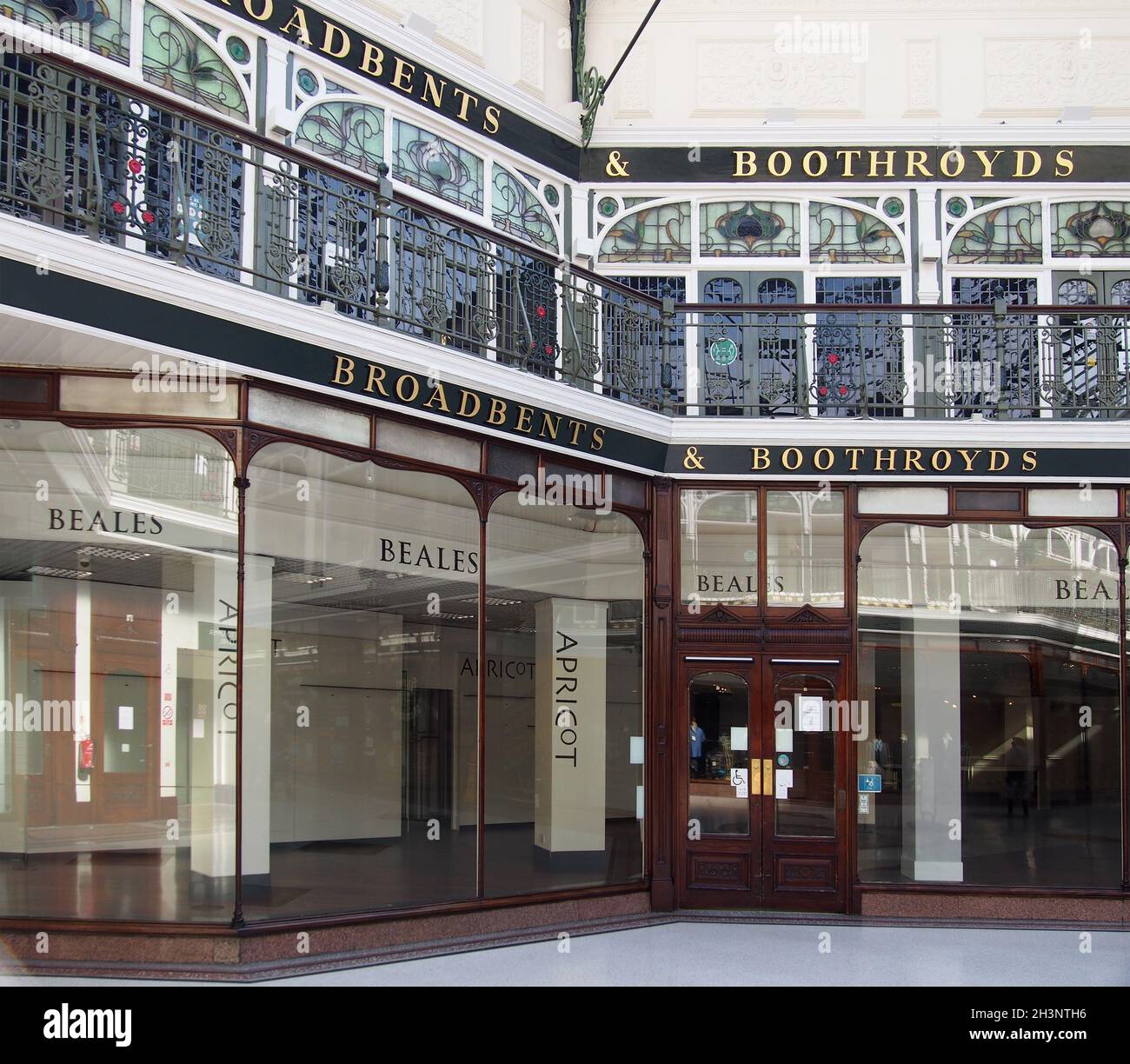 Main entrance of the closed Beales department store on Lord street in