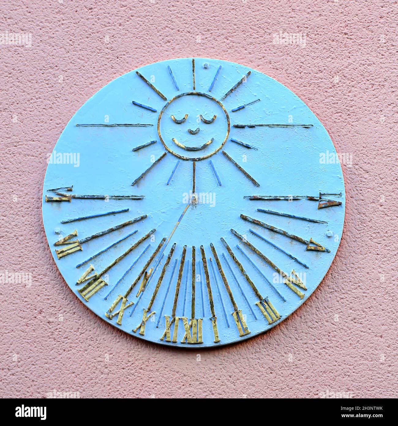 Sundial in Seligenstadt Stock Photo
