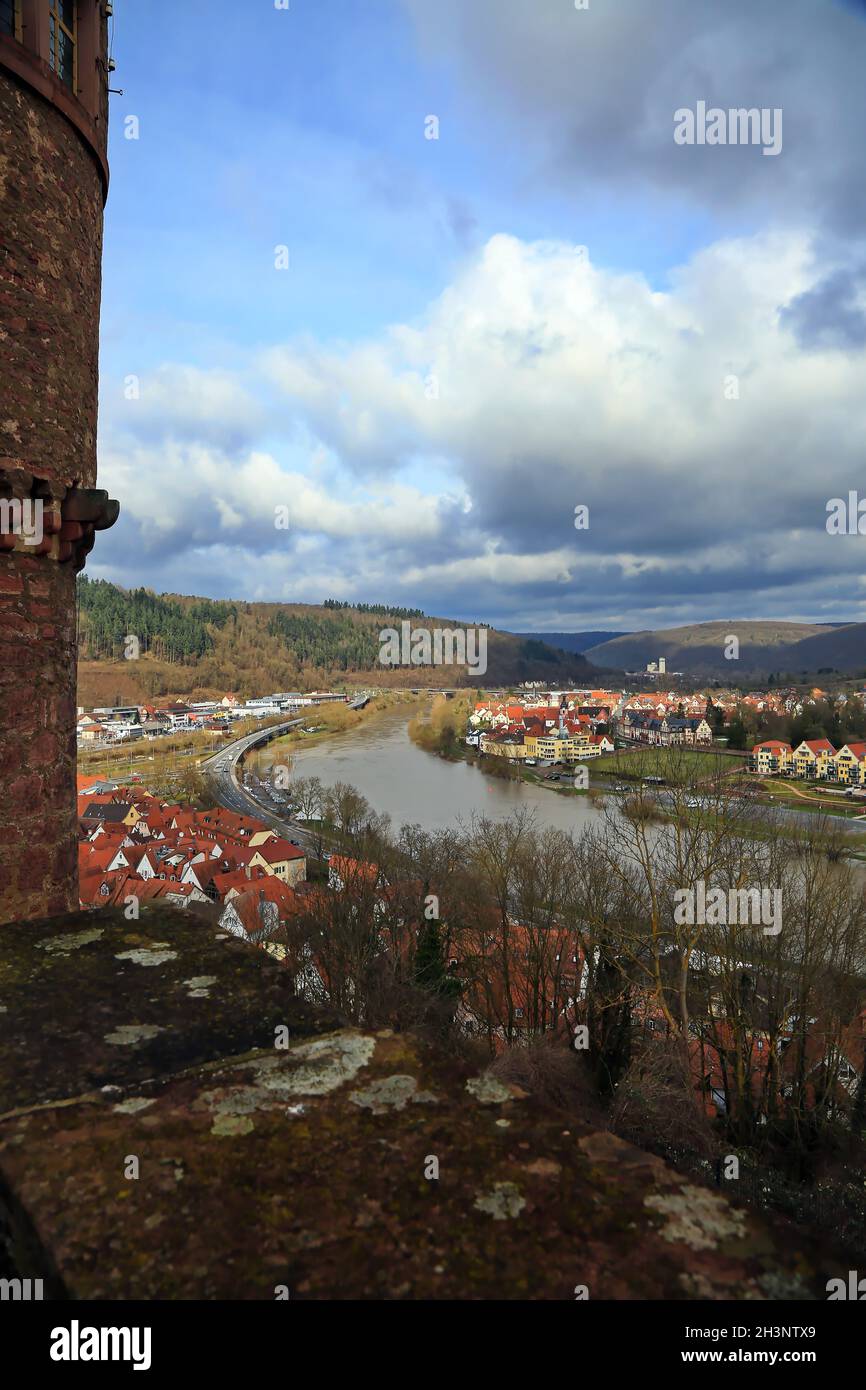 Wertheim is a town in Baden-WÃ¼rttemberg between the Main and Tauber Stock Photo
