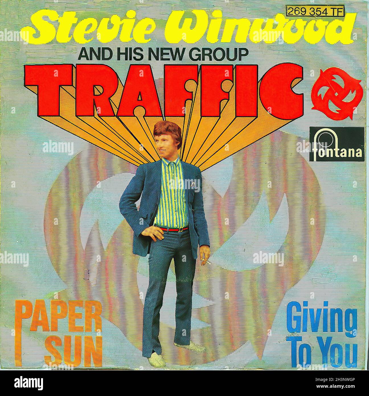 Vintage Vinyl Recording - Traffic - Paper Sun - D - 1967 Stock
