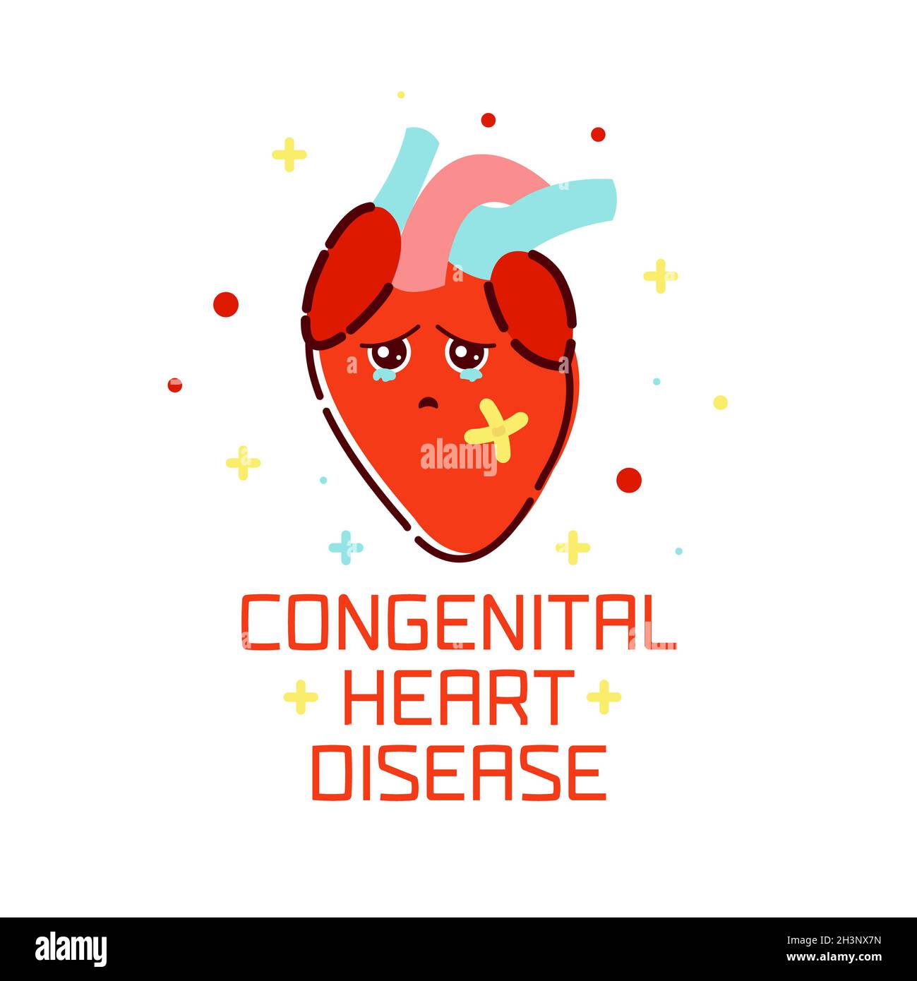 Congenital heart disease, conceptual illustration Stock Photo Alamy