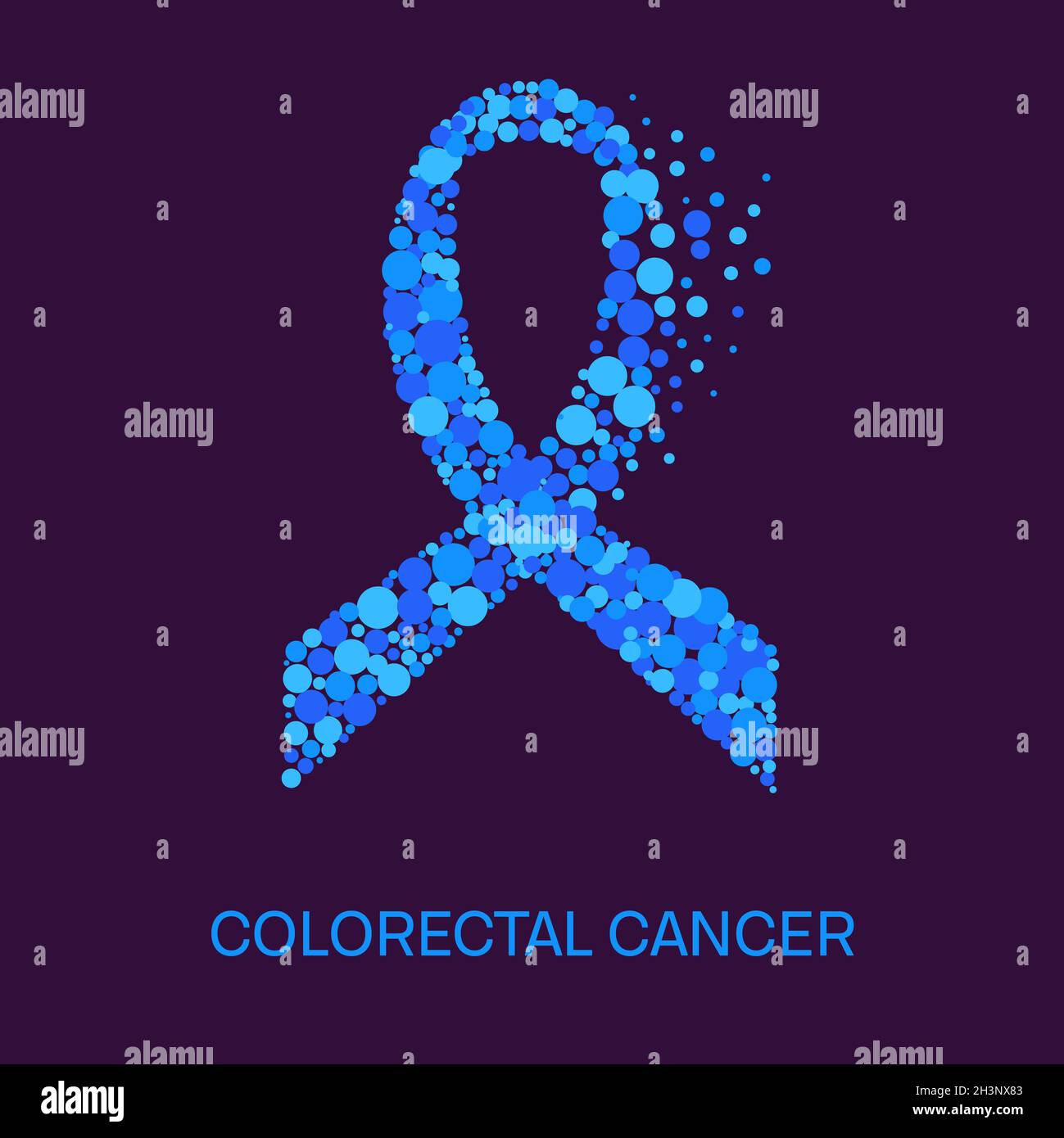 Colorectal cancer, conceptual illustration Stock Photo
