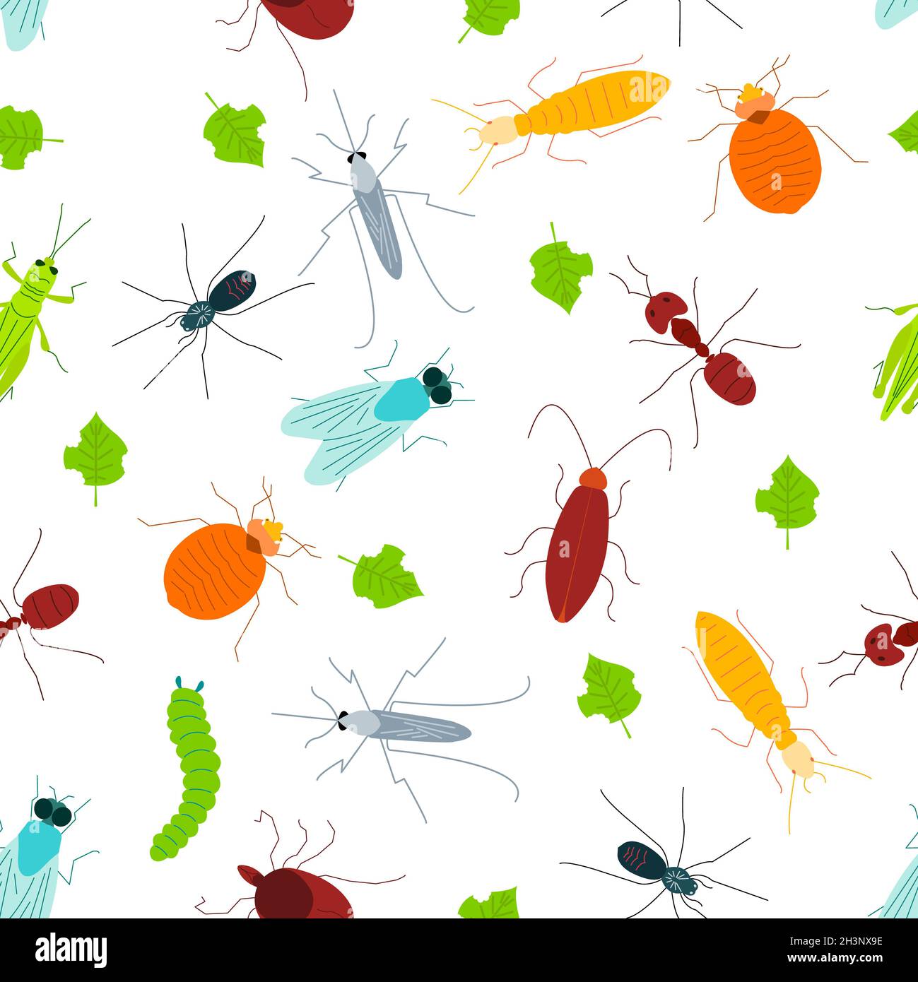 Pest insects, conceptual illustration Stock Photo - Alamy