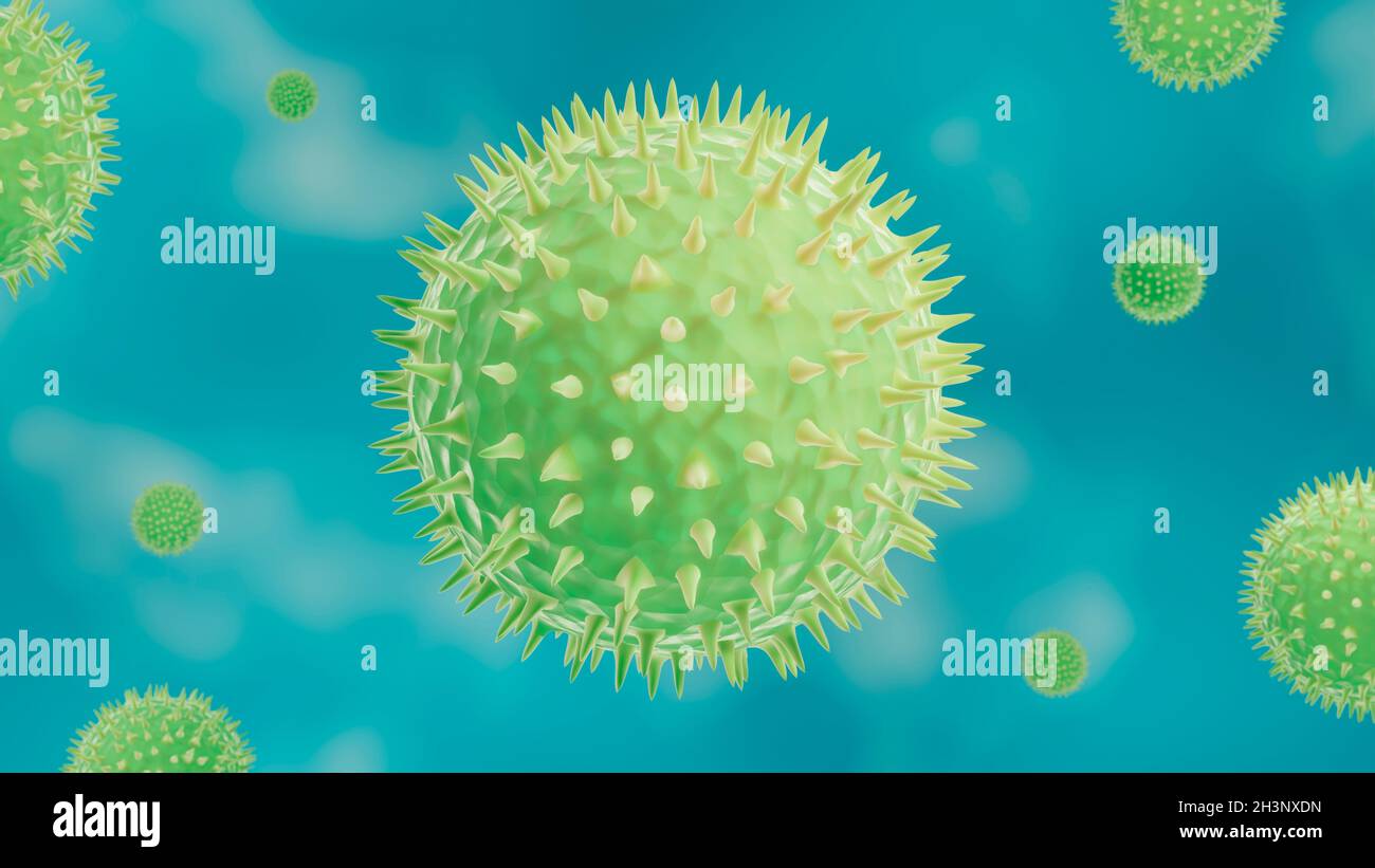 Pollen in the air, illustration Stock Photo - Alamy