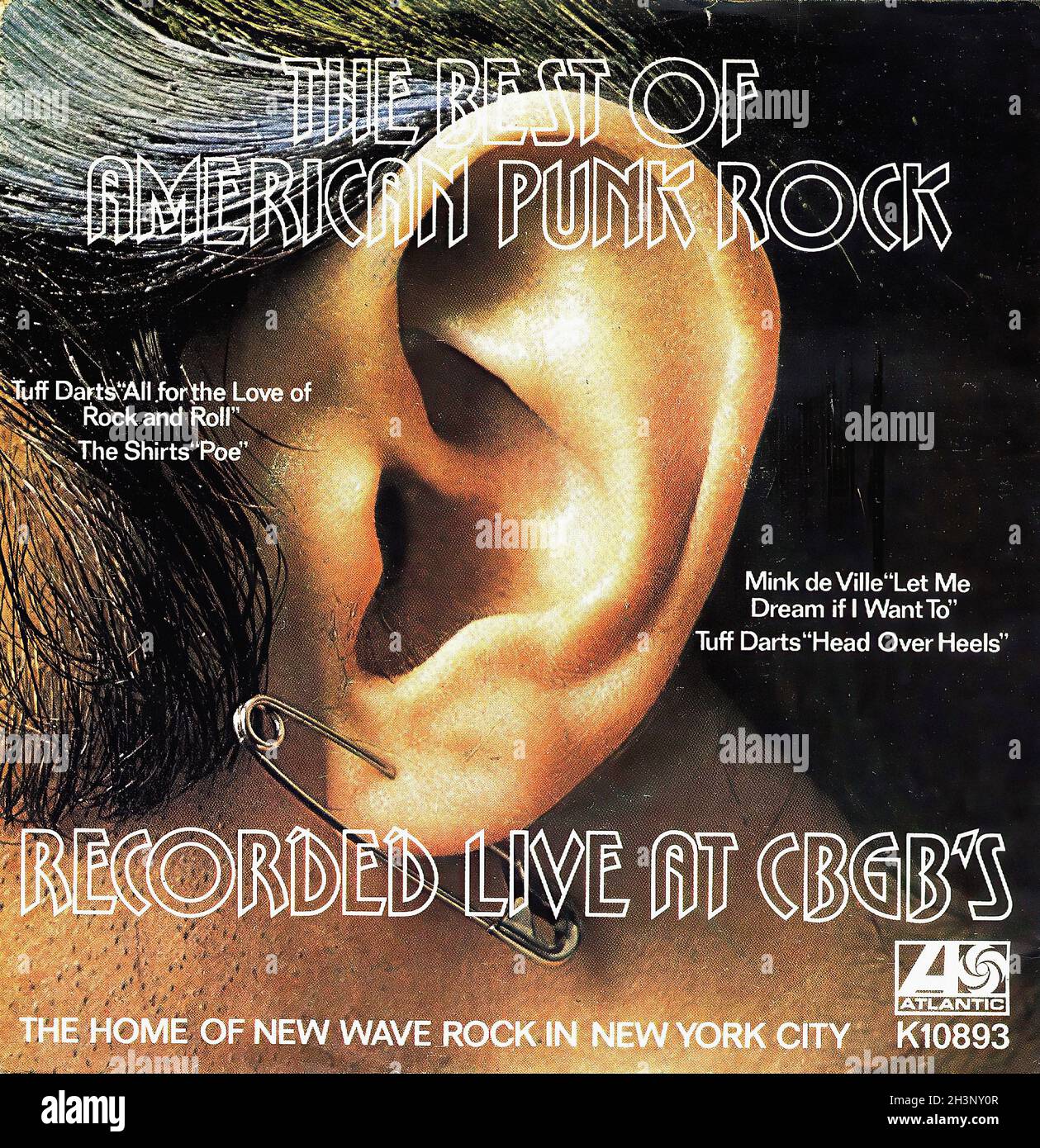 Vintage Vinyl Recording - Various - The Best Of American Punk Rock - Recorded Live At CBGB'S - UK - 1977 Stock Photo