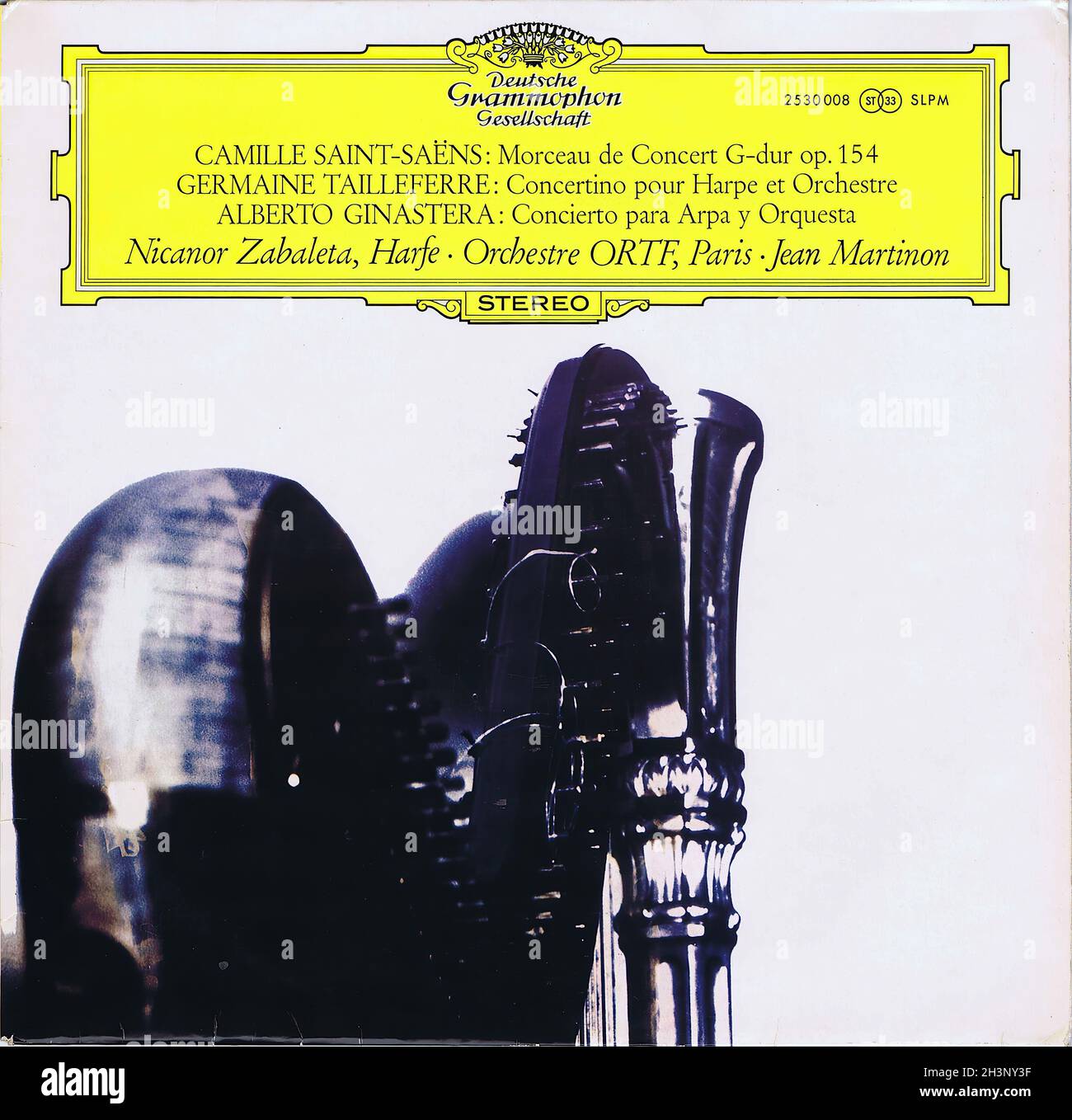 SaintSaens Tailleferre Ginastera Harp Works Zabaleta DGG Classical