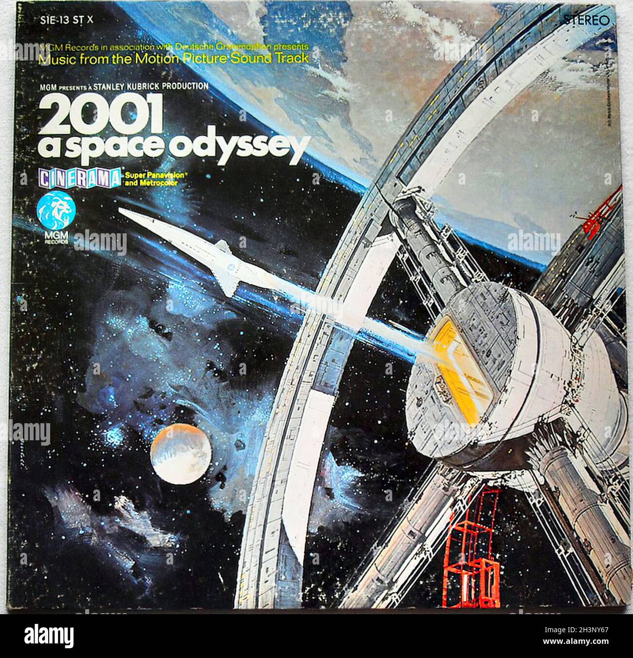 1968 Lp 2001 a Space Odyssey Lp Cover Illustration Graphics Album Record Stock Photo