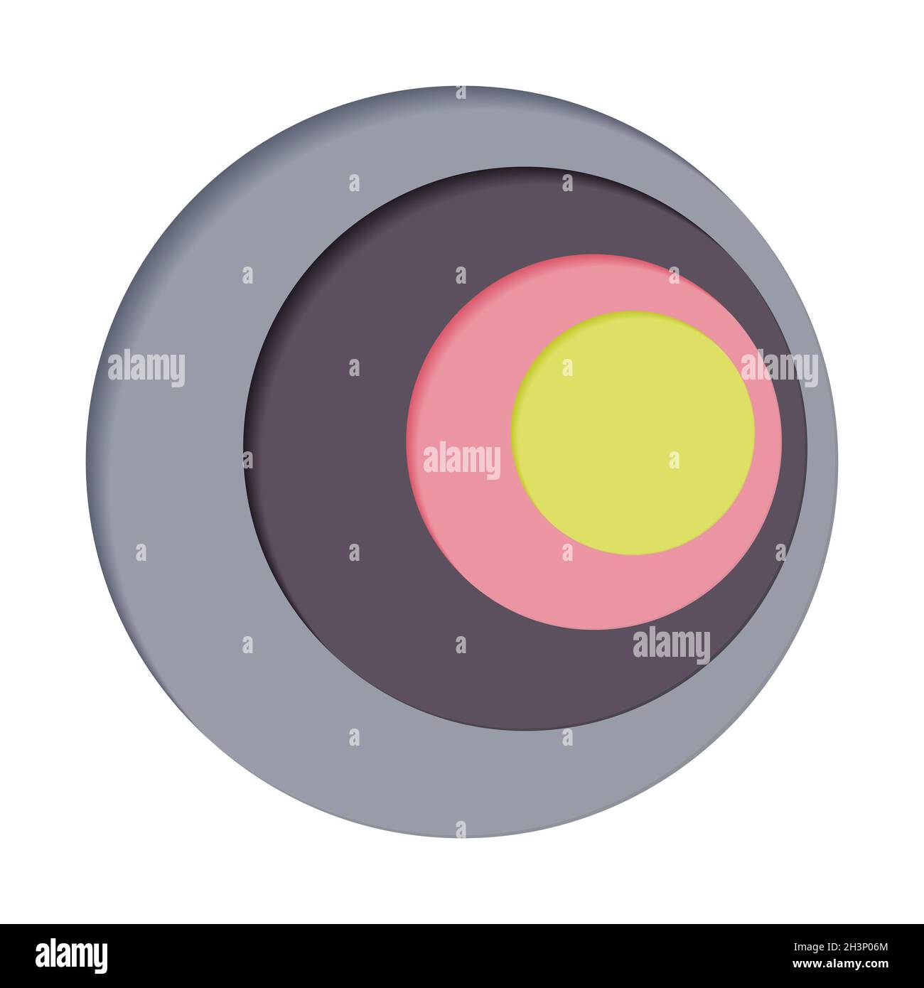 Round palette of four colors on a white background - Vector Stock Photo ...