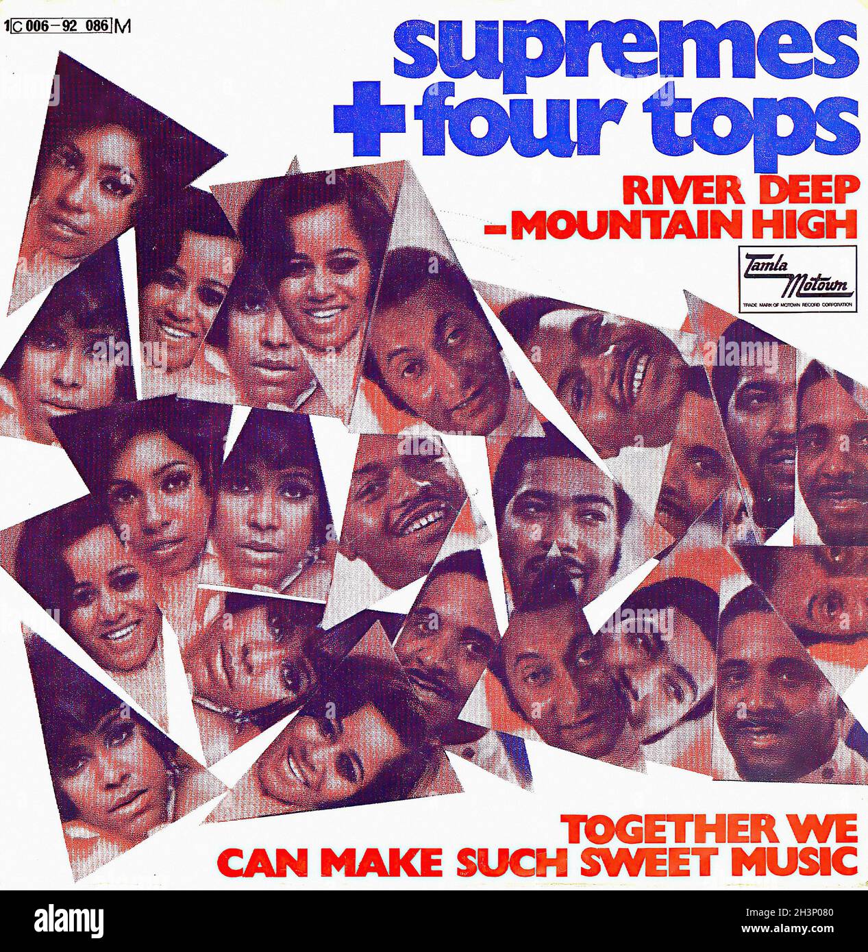 Vintage Vinyl Recording - Supremes, The & Four Tops - River Deep - D - 1970 Stock Photo