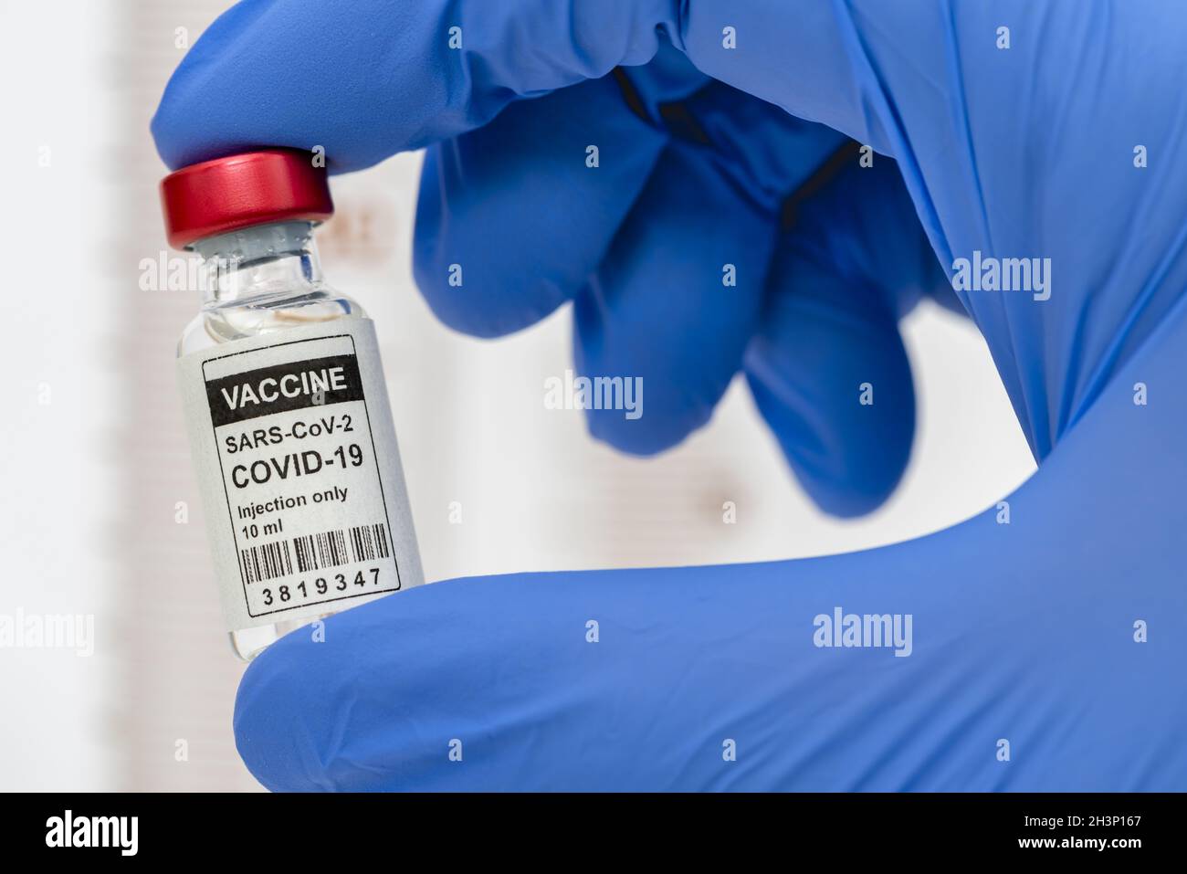 Vaccine against covid-19 virus infection Stock Photo