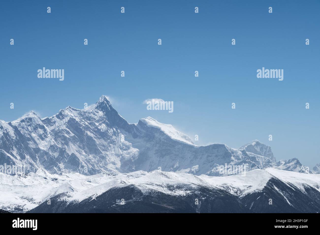 Beautiful mountain peaks Stock Photo