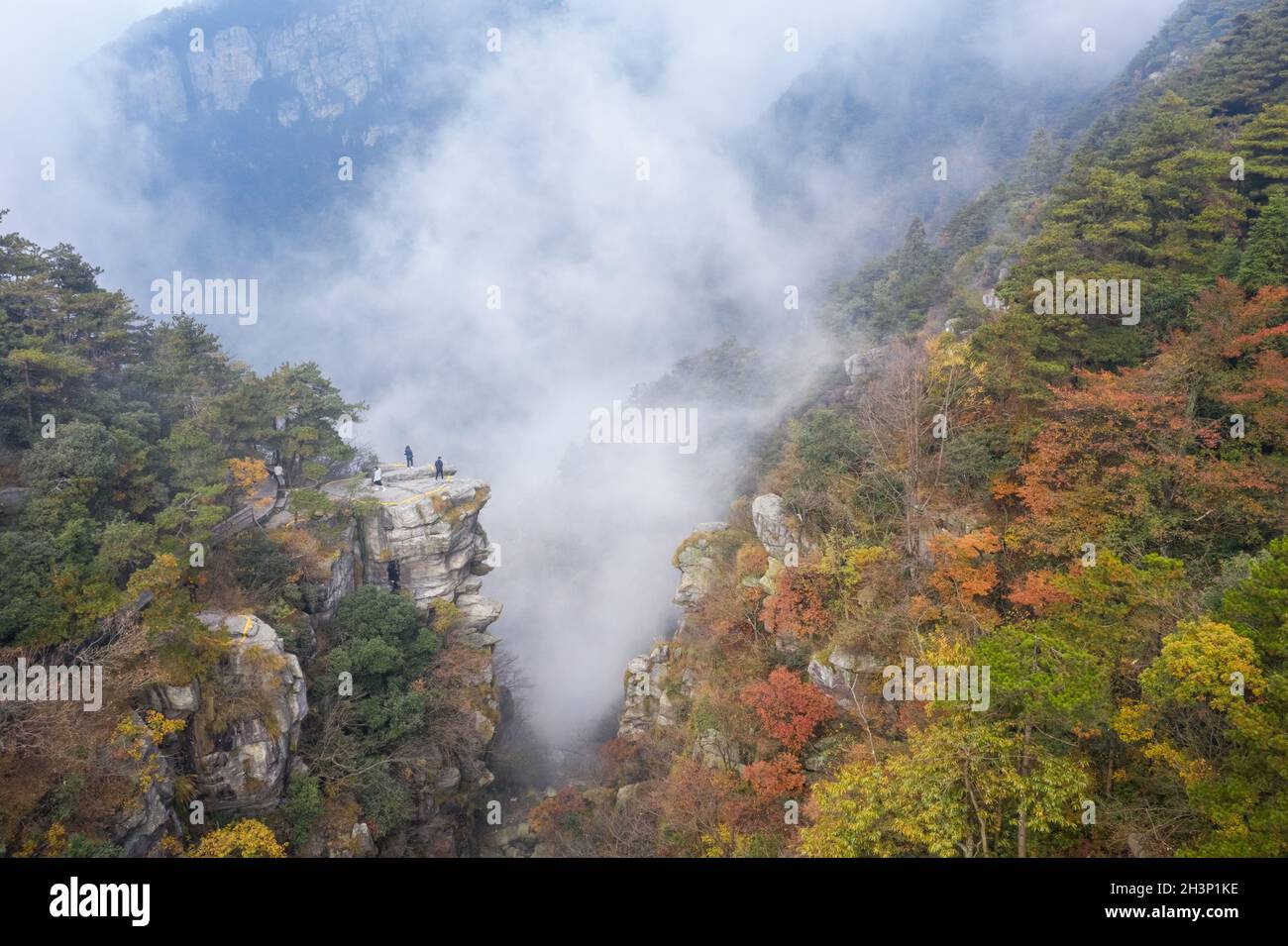 Mount Lu in autumn Stock Photo