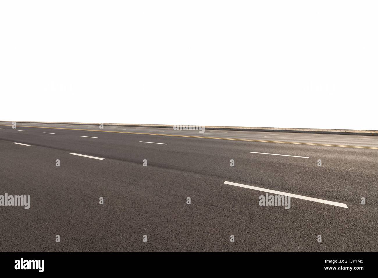 Road isolated with clipping path Stock Photo