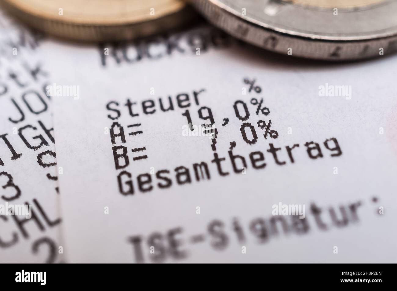 Value-added tax 19% Germany Stock Photo