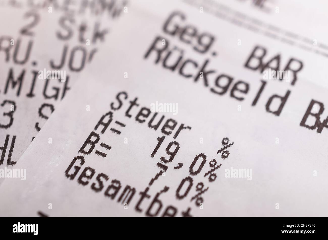 Value-added tax 19% Germany Stock Photo