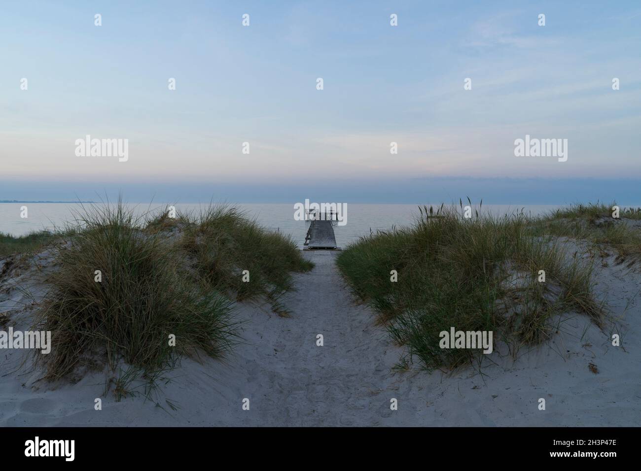 Falsterbo Skanor Sweden at sunrise on early summer morning. Beautiful ...