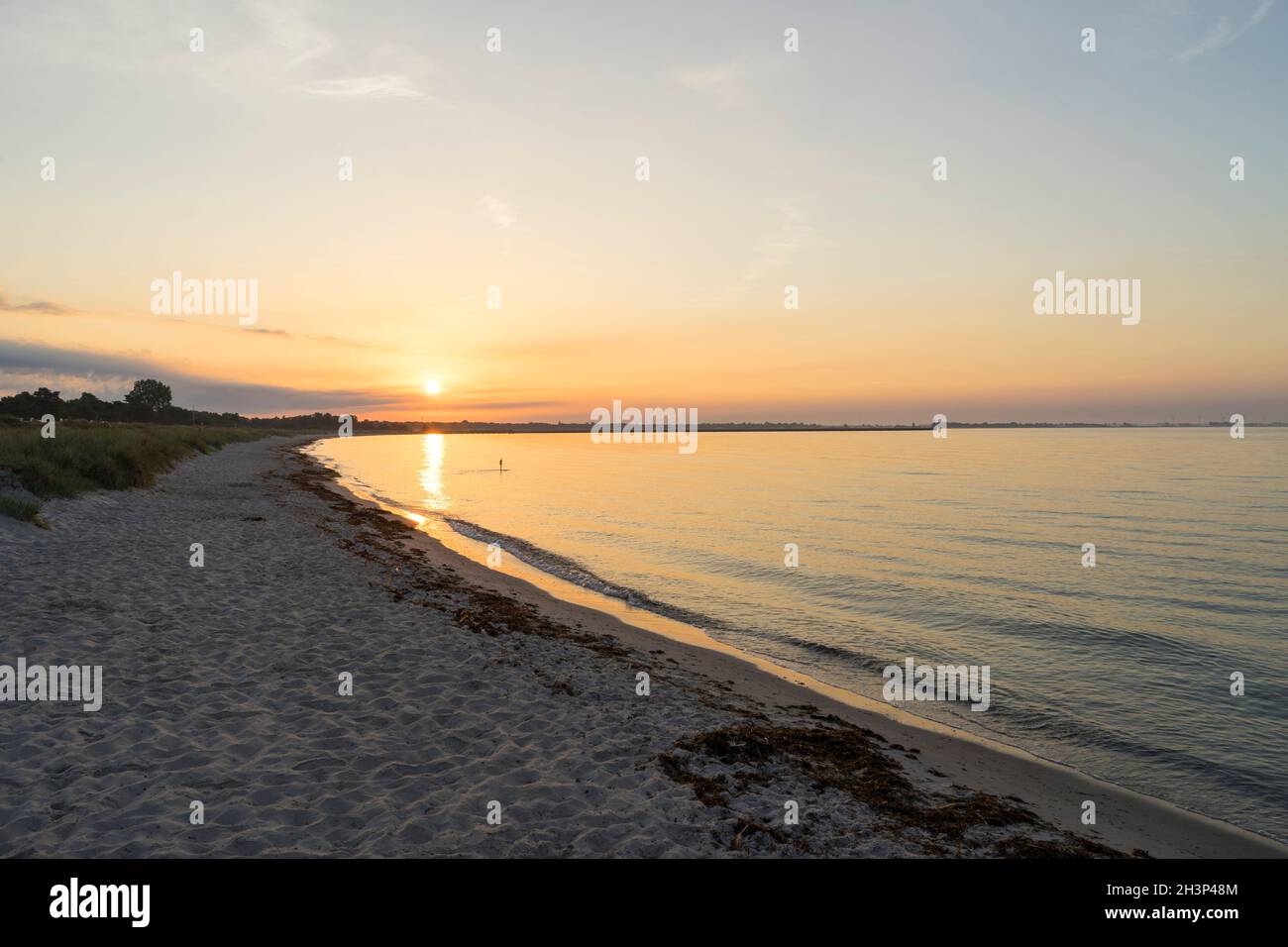 Falsterbo Skanor Sweden at sunrise on early summer morning. Beautiful ...